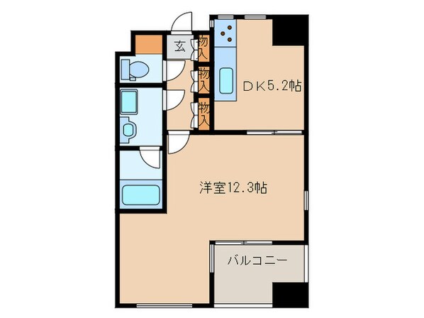 クレアセンターマーク(507)の物件間取画像